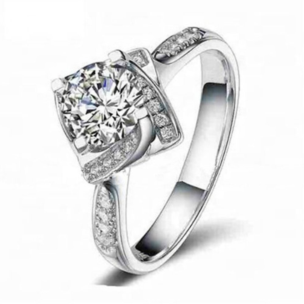 Brand New 925 Silver Ring Wedding Ring R026